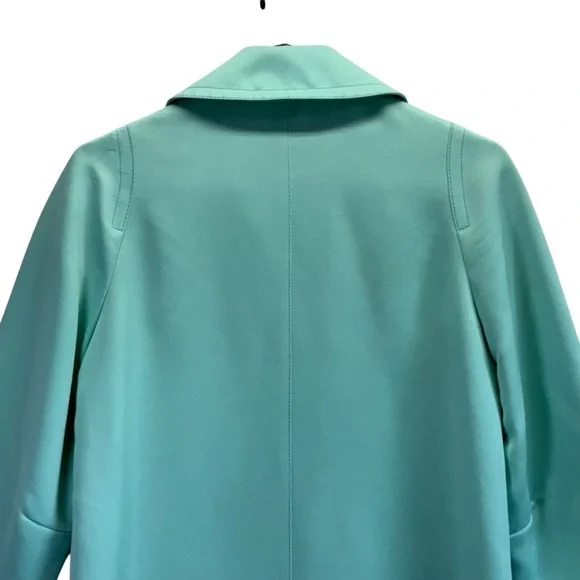 London Fog Vintage Aqua Blue/Green Trench Raincoat. Size 8R - Picture 9 of 16